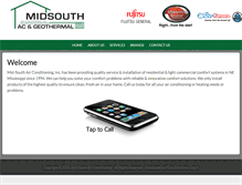 Tablet Screenshot of midsouthac.com